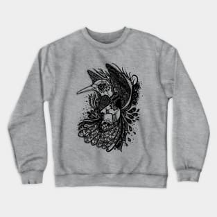 Steampunk Humminbird Crewneck Sweatshirt